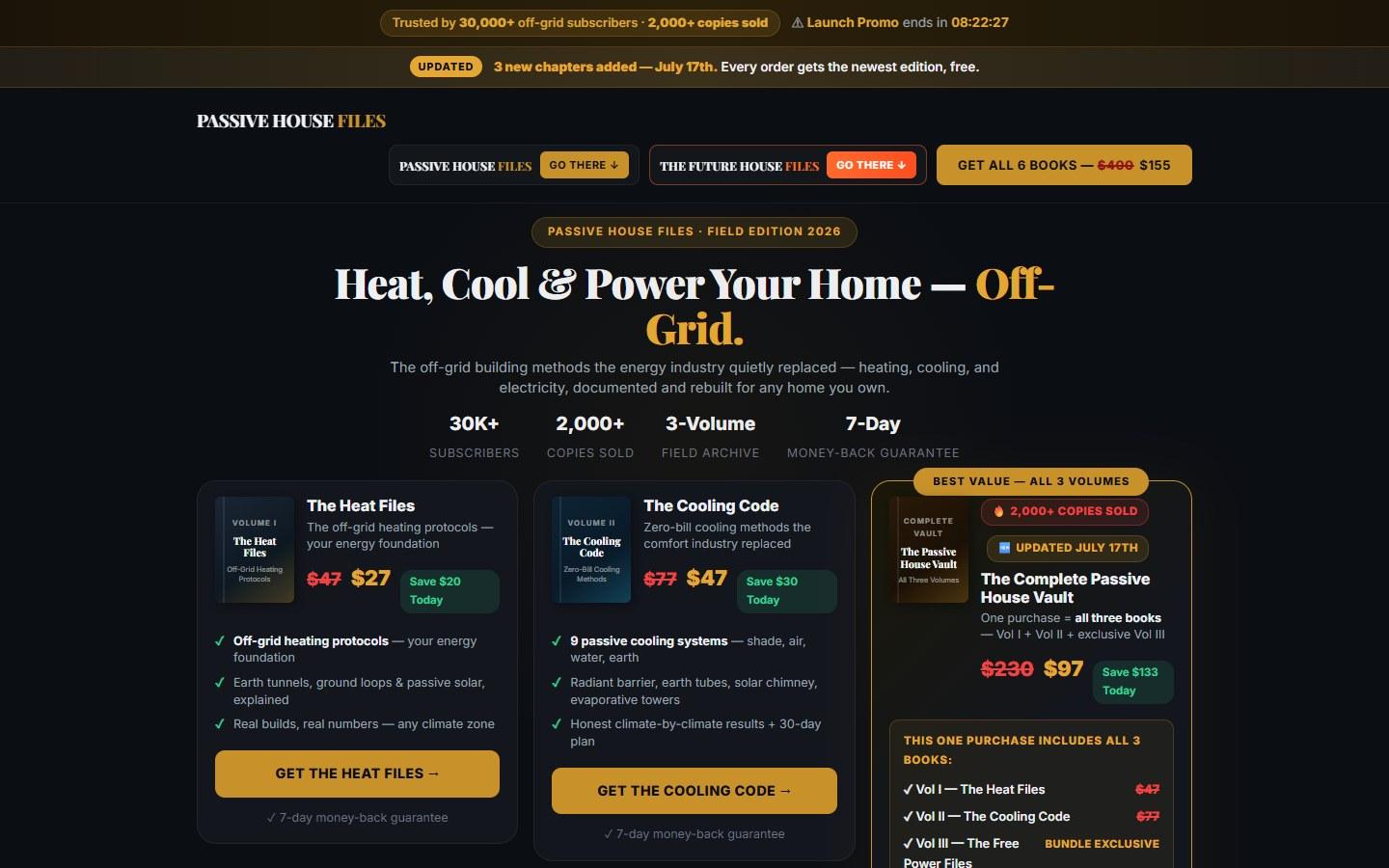 Website van Passive House Files voor het nieuwe ontwerp